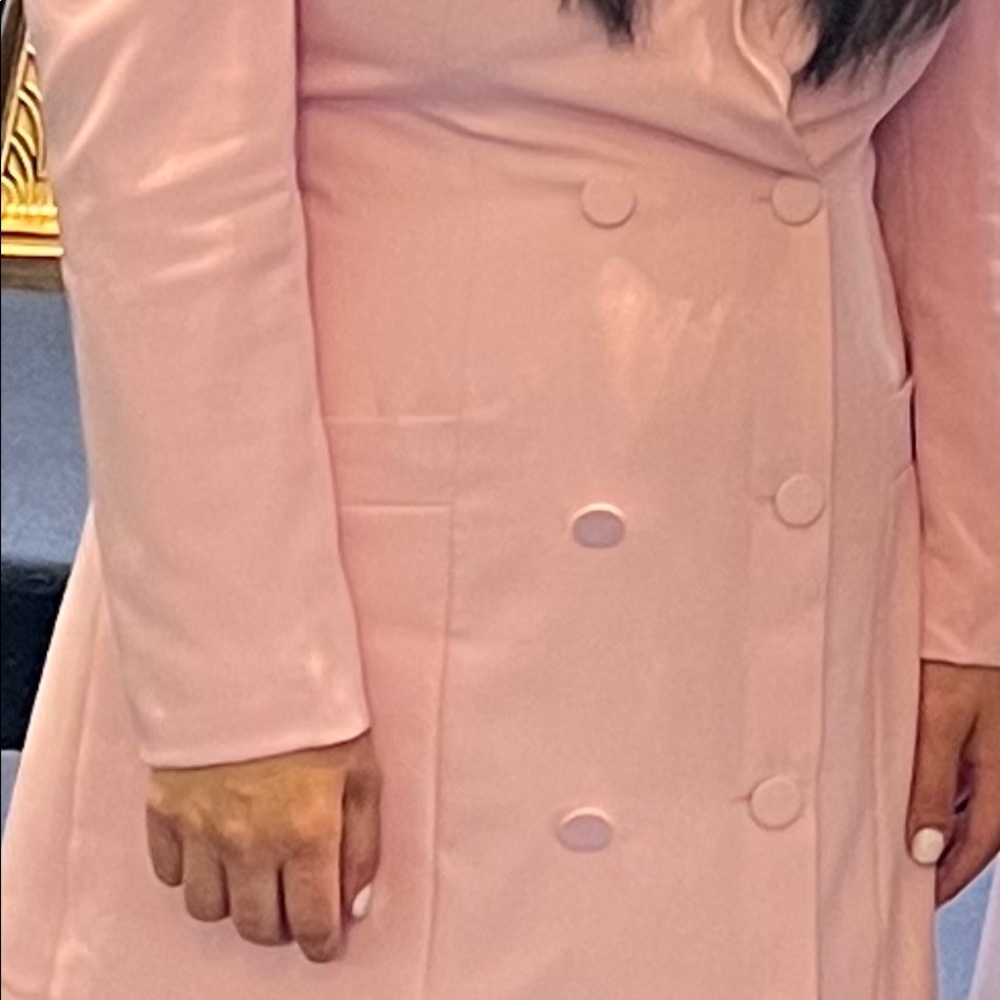 Pink blazer dress